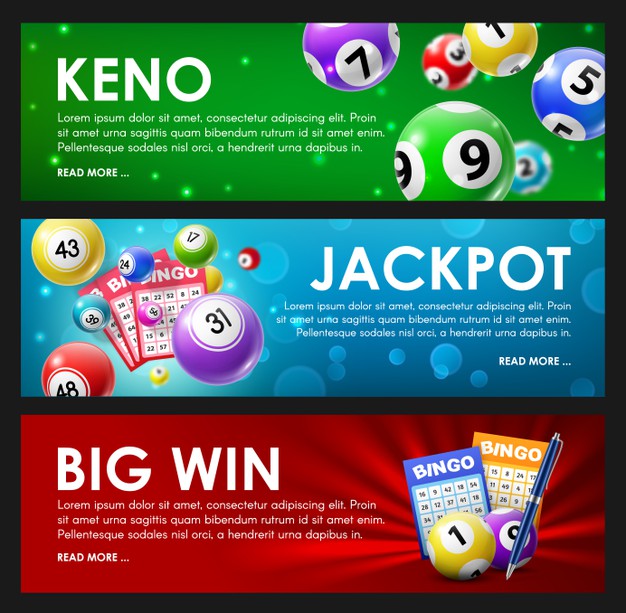 lottery raffle keno bingo jackpot big win lotto game balls