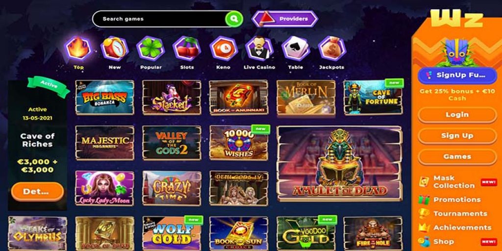 Game tại Wazamba Casino