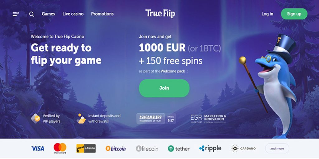 Trang chủ True Flip Casino